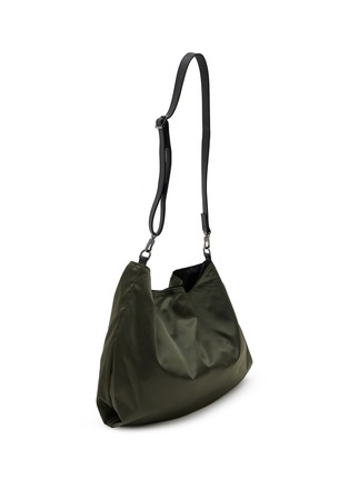 Detail View - Click To Enlarge - DISCORD YOHJI YAMAMOTO - 2-Tuck Leather Trim Crossbody Bag