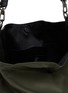 Detail View - Click To Enlarge - DISCORD YOHJI YAMAMOTO - 2-Tuck Leather Trim Crossbody Bag