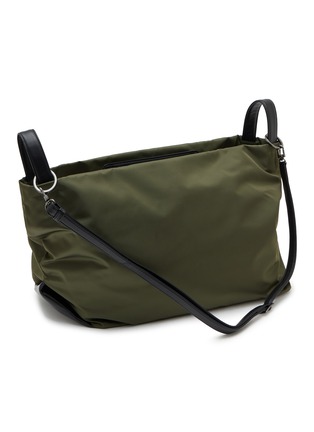 Detail View - Click To Enlarge - DISCORD YOHJI YAMAMOTO - Leather Trim Convertible Bag