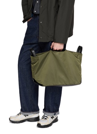 Front View - Click To Enlarge - DISCORD YOHJI YAMAMOTO - Leather Trim Convertible Bag
