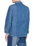 Back View - Click To Enlarge - FDMTL - Patchwork Medium Wash Coverall Jacket