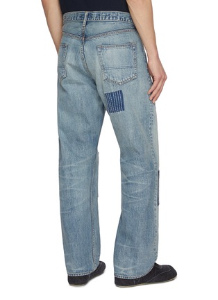 Back View - Click To Enlarge - FDMTL - Classic fit Patchwork Denim