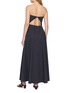 Back View - Click To Enlarge - ST. AGNI - Strapless Rouleau Cotton Blend Maxi Dress