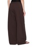 Back View - Click To Enlarge - ST AGNI - Relaxed Pleat Cotton Blend Pants