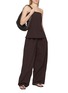 Figure View - Click To Enlarge - ST AGNI - Relaxed Pleat Cotton Blend Pants