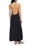 Back View - Click To Enlarge - ST. AGNI - Adjustable Strap Open Back Apron Dress