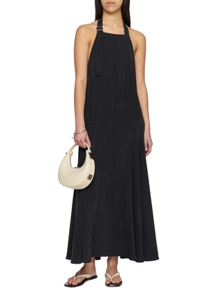Figure View - Click To Enlarge - ST. AGNI - Adjustable Strap Open Back Apron Dress