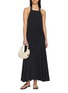 Figure View - Click To Enlarge - ST. AGNI - Adjustable Strap Open Back Apron Dress