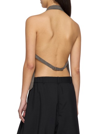 Back View - Click To Enlarge - ST. AGNI - Adjustable Strap Open Back Apron Top