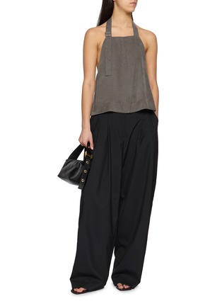 Figure View - Click To Enlarge - ST. AGNI - Adjustable Strap Open Back Apron Top
