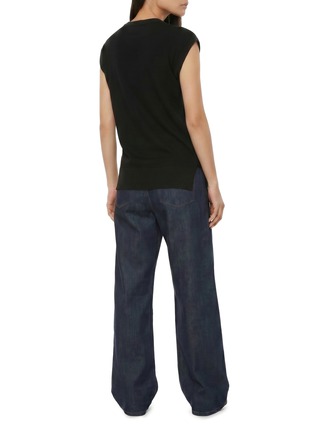 Back View - Click To Enlarge - LEMAIRE - Sleeveless Asymmetric Button Panel Top