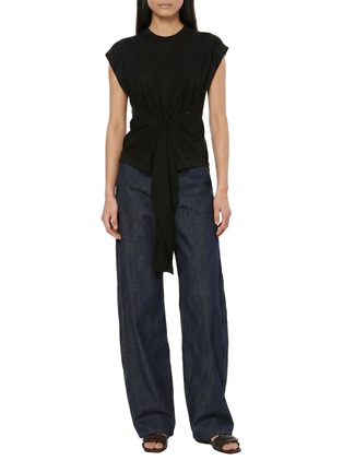 Figure View - Click To Enlarge - LEMAIRE - Sleeveless Asymmetric Button Panel Top