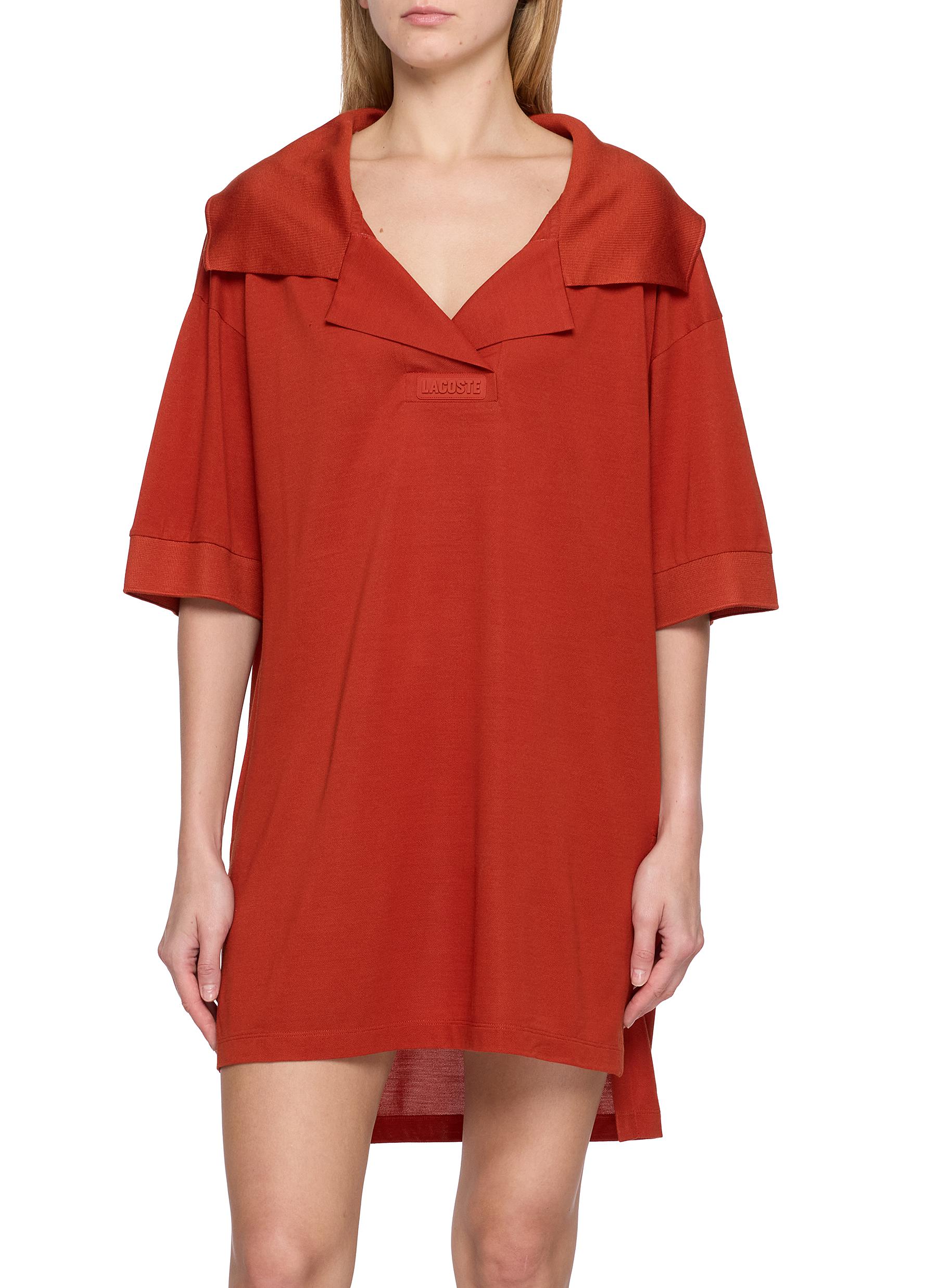 mini wedding guest dresses spring Pink Printed Mini Shirt Dress Long Sleeves