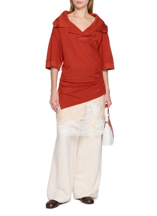 Figure View - Click To Enlarge - LACOSTE - Nakoma Open Polo Collar Mini Dress