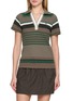 LACOSTE Nat Striped Polo Shirt