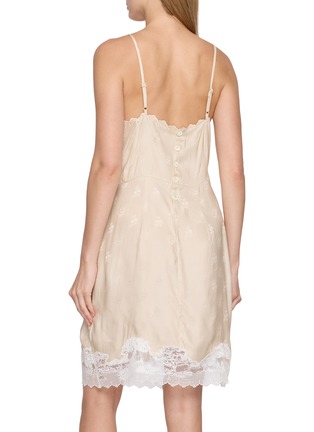 Back View - Click To Enlarge - LACOSTE - Natacha Lace Trim Dress