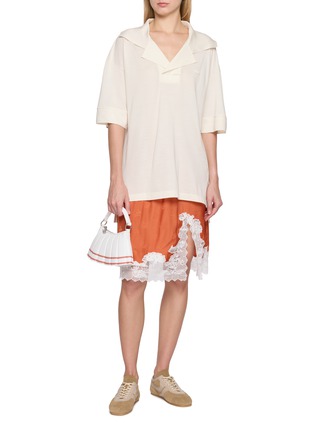 Figure View - Click To Enlarge - LACOSTE - Nakoma Open Polo Collar Mini Dress