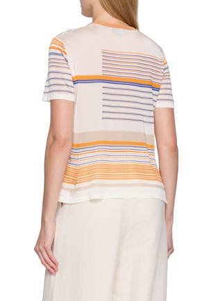 Back View - Click To Enlarge - LACOSTE - Nio Striped T-Shirt