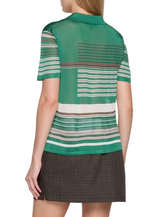Back View - Click To Enlarge - LACOSTE - Nio Striped Polo Shirt