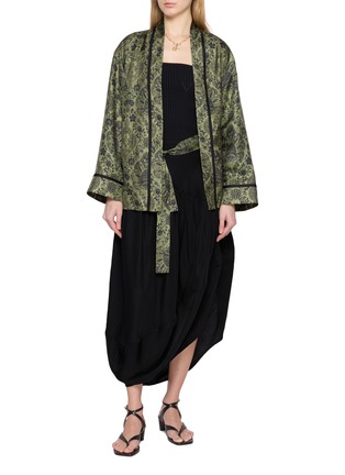 Figure View - Click To Enlarge - INTO THE EAST - Palmett Kimono Jacket
