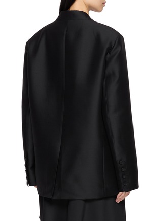 Back View - Click To Enlarge - INTO THE EAST - Oversized Double Breasted Suit Blazer