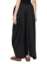 Back View - Click To Enlarge - INTO THE EAST - Draped Wool Silk  Maxi Skirt