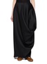 INTO THE EAST Draped Wool Silk  Maxi Skirt