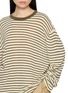  - INTO THE EAST - Striped Long Sleeve Knit T-Shirt