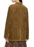 Back View - Click To Enlarge - INTO THE EAST - Floral Ribbon Edge Velvet Coat