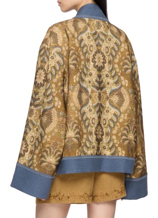 Back View - Click To Enlarge - INTO THE EAST - Palmette Kimono Coat