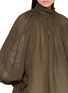  - INTO THE EAST - Sheer Pleated High Neck Top