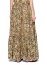 Back View - Click To Enlarge - INTO THE EAST - Palmette Maxi Skirt