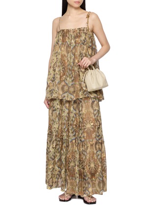 Figure View - Click To Enlarge - INTO THE EAST - Palmette Maxi Skirt