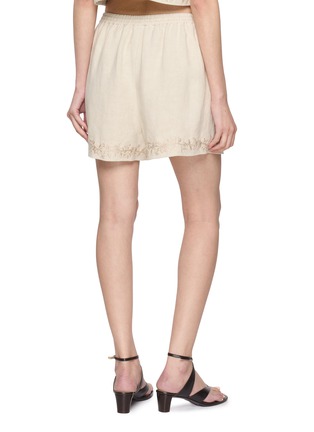 Back View - Click To Enlarge - INTO THE EAST - Embroidered Shorts