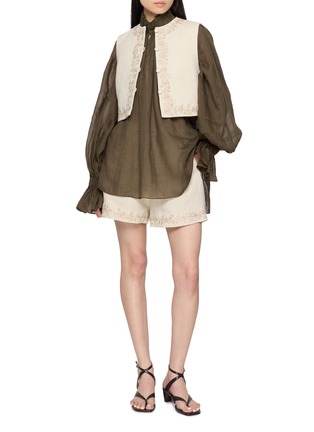 INTO THE EAST | Embroidered Shorts