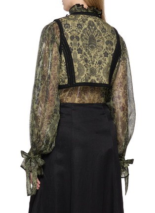 Back View - Click To Enlarge - INTO THE EAST - Palmett Button Knot Vest