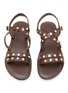 Detail View - Click To Enlarge - STRINGART - Studded Leather Sandals