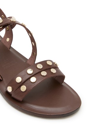 Detail View - Click To Enlarge - STRINGART - Studded Leather Sandals