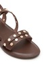 Detail View - Click To Enlarge - STRINGART - Studded Leather Sandals