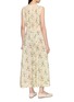 Back View - Click To Enlarge - DÔEN - Liliane Lace Trim Cotton Maxi Dress
