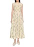 DÔEN Liliane Lace Trim Cotton Maxi Dress