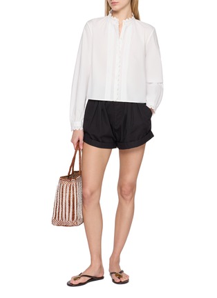 Figure View - Click To Enlarge - DÔEN - Paige Pleated Shorts