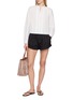 Figure View - Click To Enlarge - DÔEN - Paige Pleated Shorts