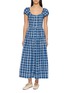 DÔEN Valenne Check Cotton Midi Dress