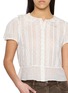  - DÔEN - Oleta Pintuck Cotton Top