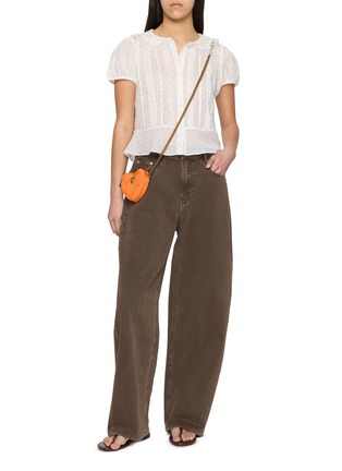 Figure View - Click To Enlarge - DÔEN - Oleta Pintuck Cotton Top