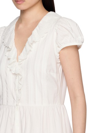  - DÔEN - Eliette Ruffle Trim Cotton Poplin Dress
