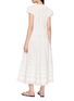 Back View - Click To Enlarge - DÔEN - Eliette Ruffle Trim Cotton Poplin Dress