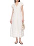 Figure View - Click To Enlarge - DÔEN - Eliette Ruffle Trim Cotton Poplin Dress