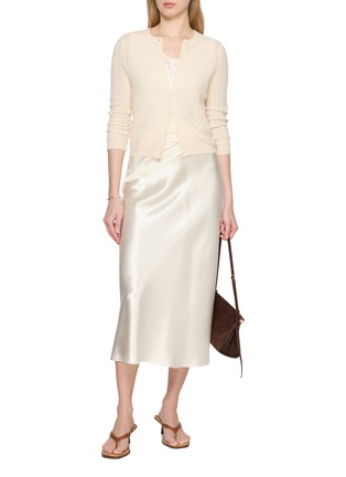 Figure View - Click To Enlarge - DÔEN - Danae Cashmere Cable Knit Cardigan